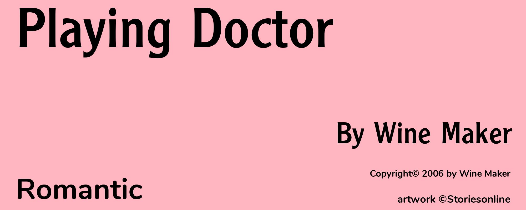 Playing Doctor - Cover