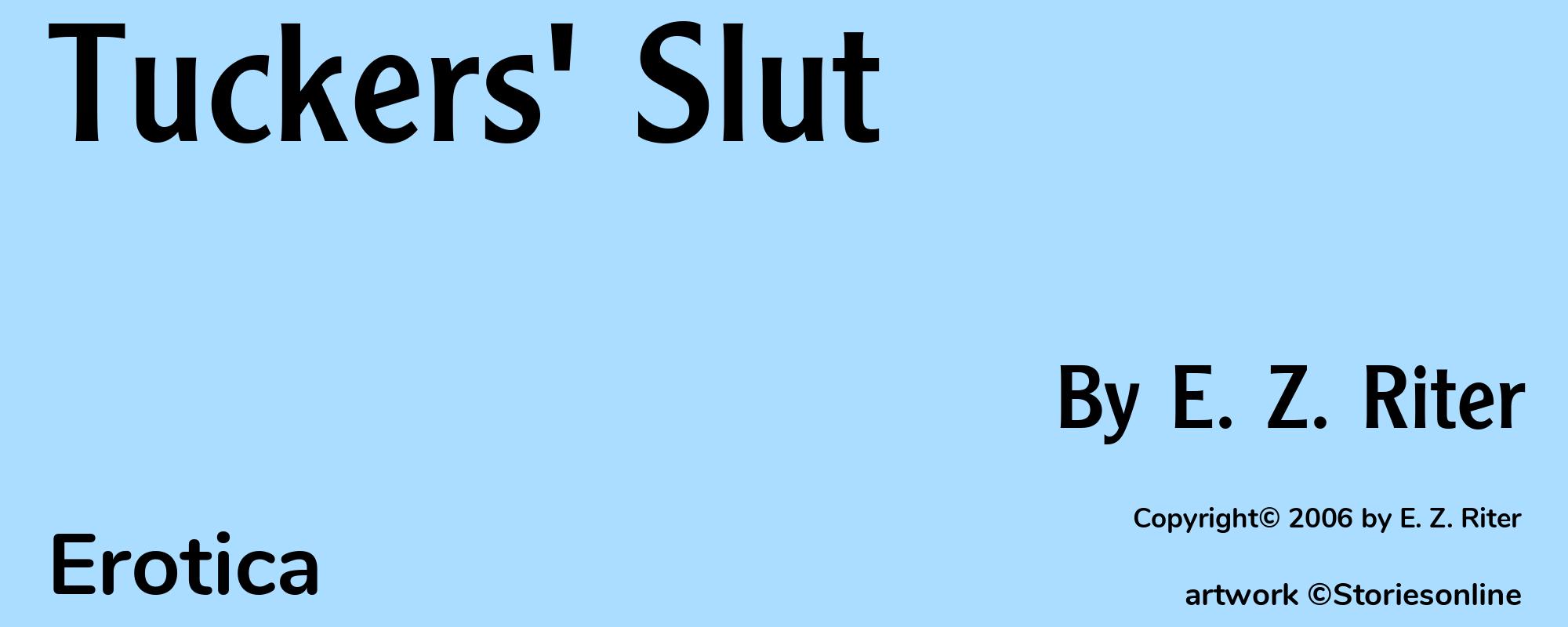 Tuckers' Slut - Cover