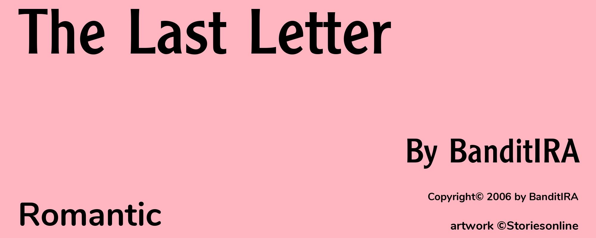 The Last Letter - Cover