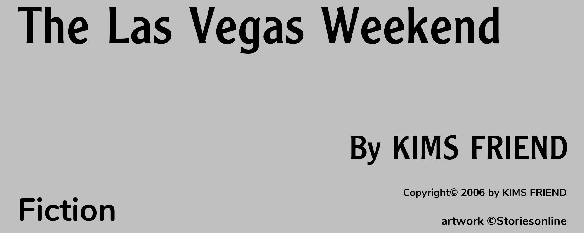 The Las Vegas Weekend - Cover