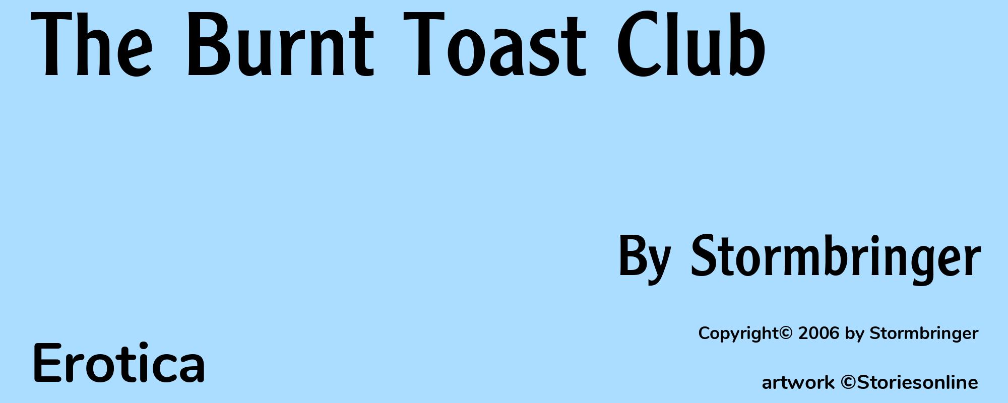 The Burnt Toast Club - Cover
