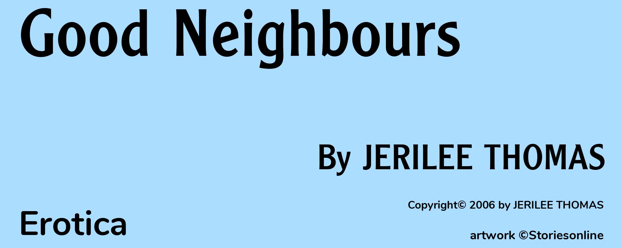 Good Neighbours - Cover