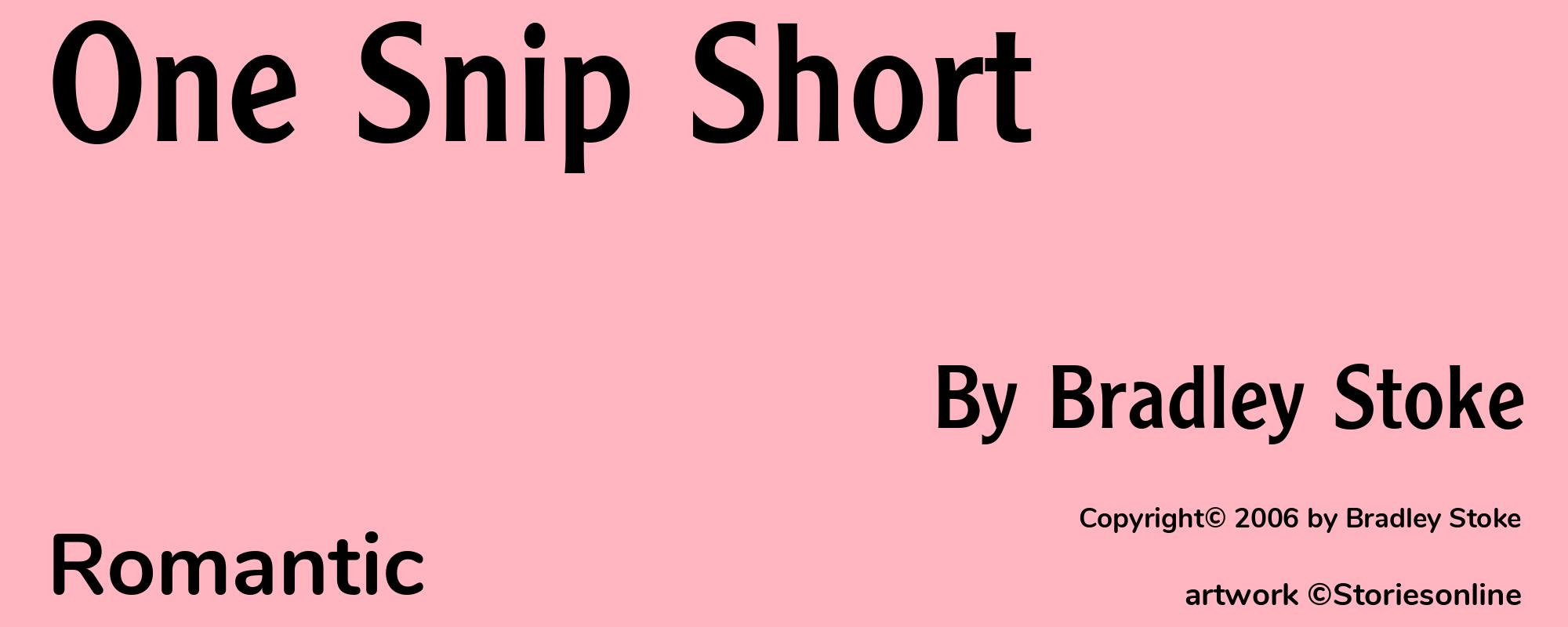 One Snip Short - Cover