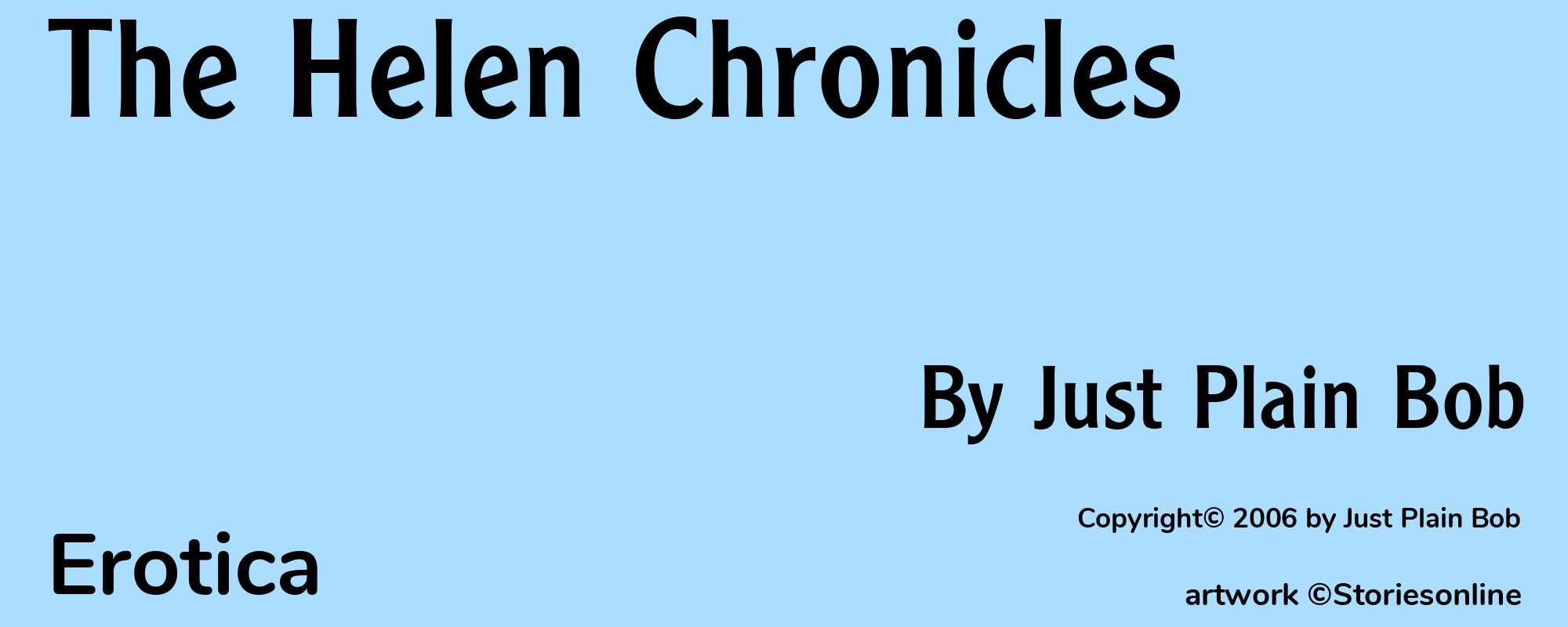 The Helen Chronicles - Cover