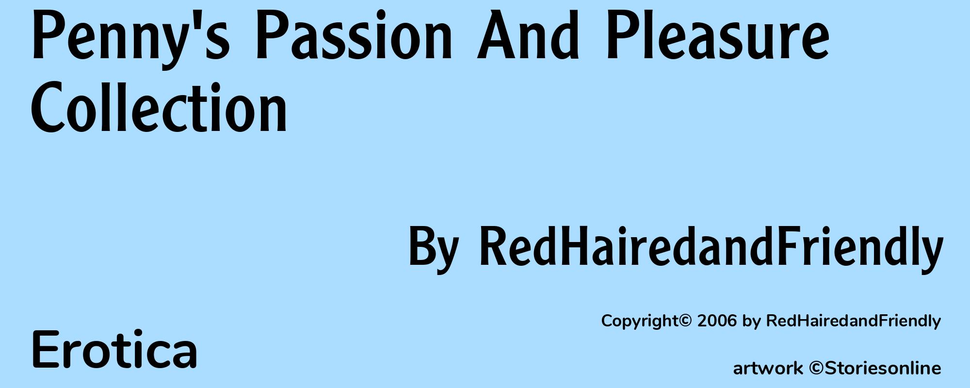 Penny's Passion And Pleasure Collection - Cover