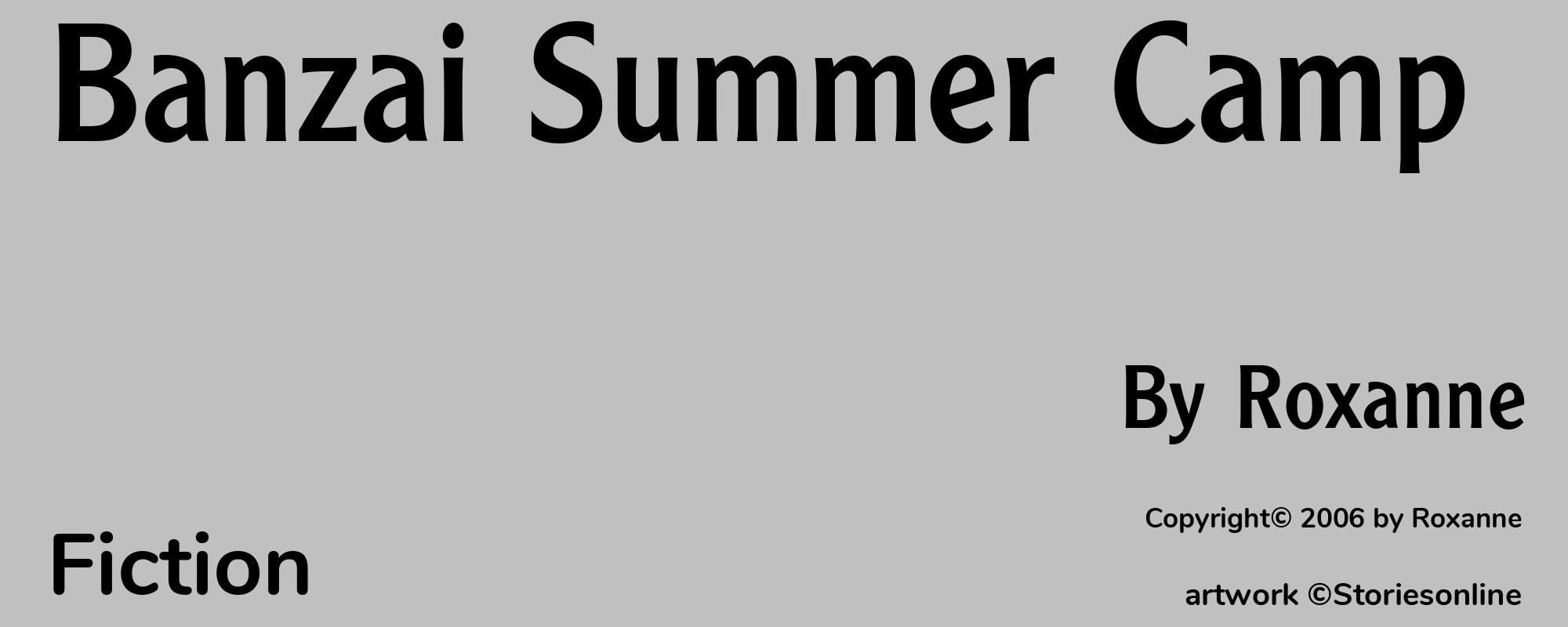 Banzai Summer Camp - Cover