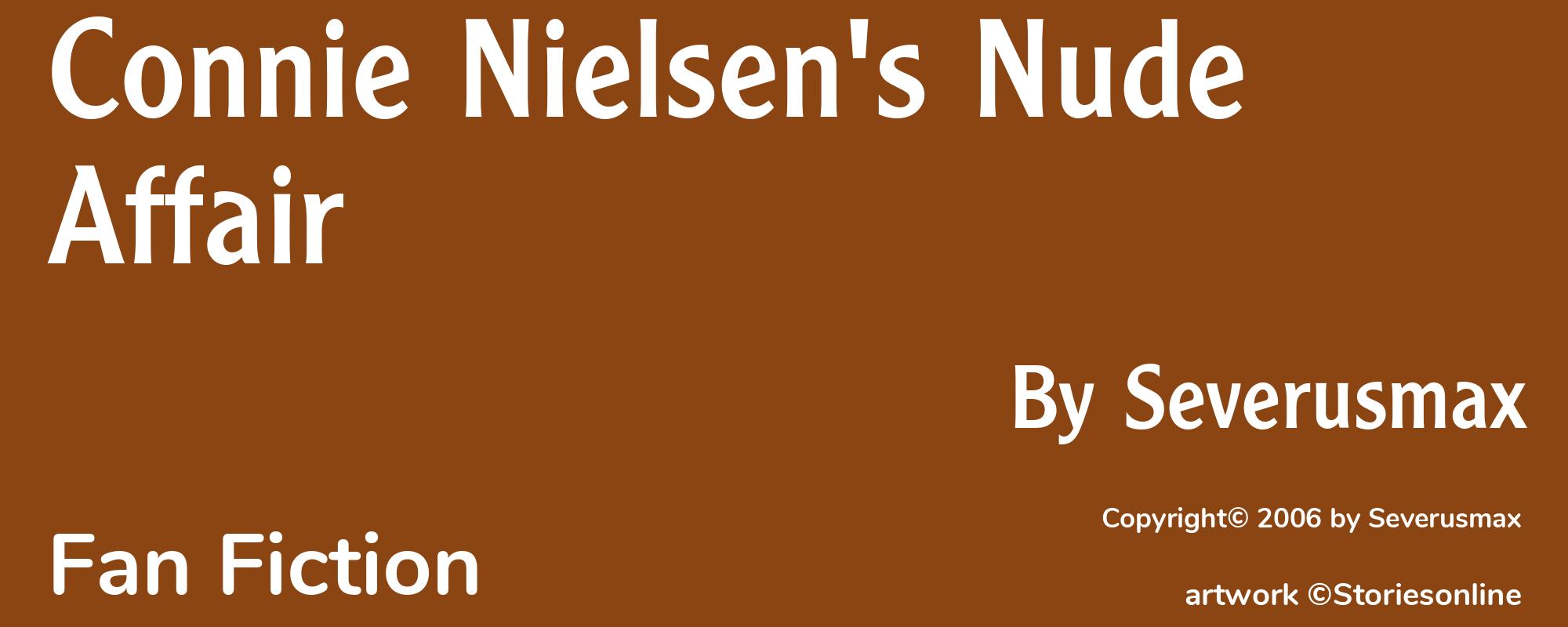 Connie Nielsen's Nude Affair - Cover
