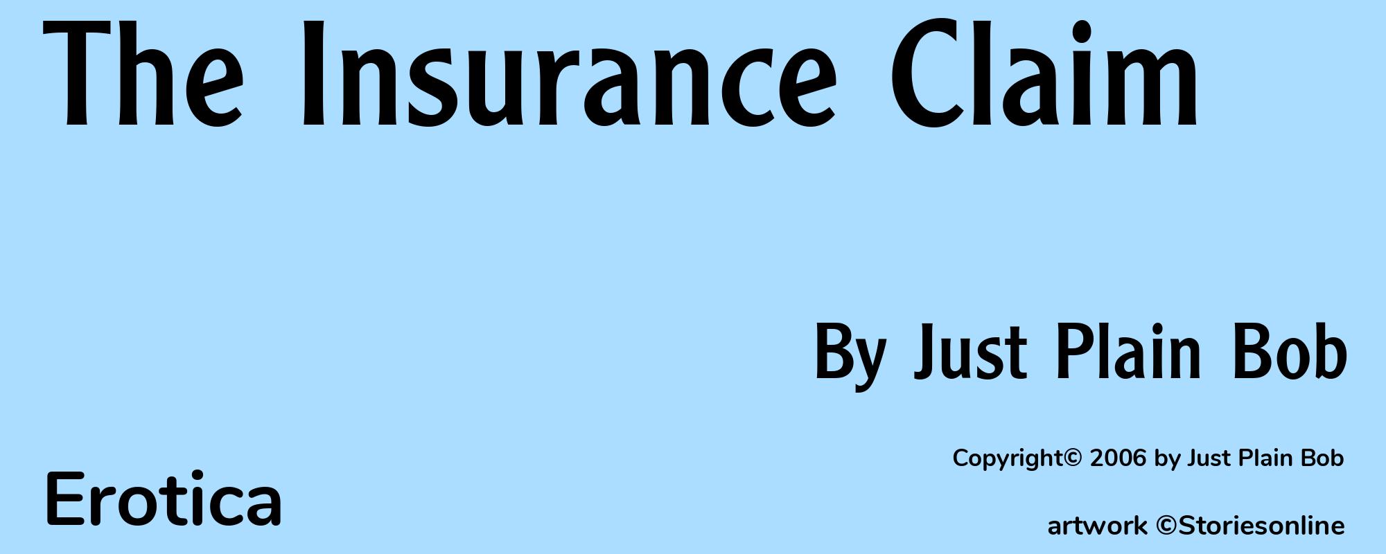 The Insurance Claim - Cover