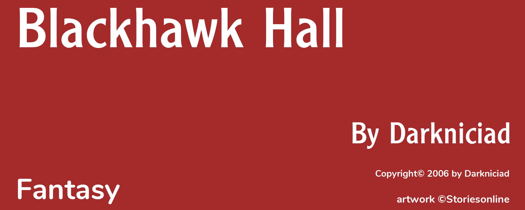 Blackhawk Hall - Cover