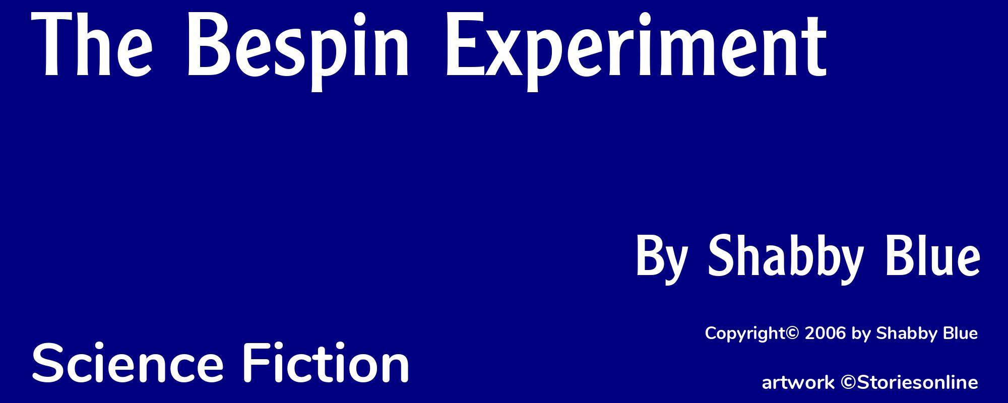 The Bespin Experiment - Cover