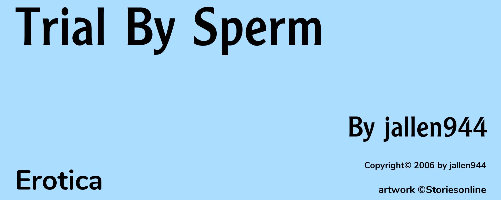 Trial By Sperm - Cover