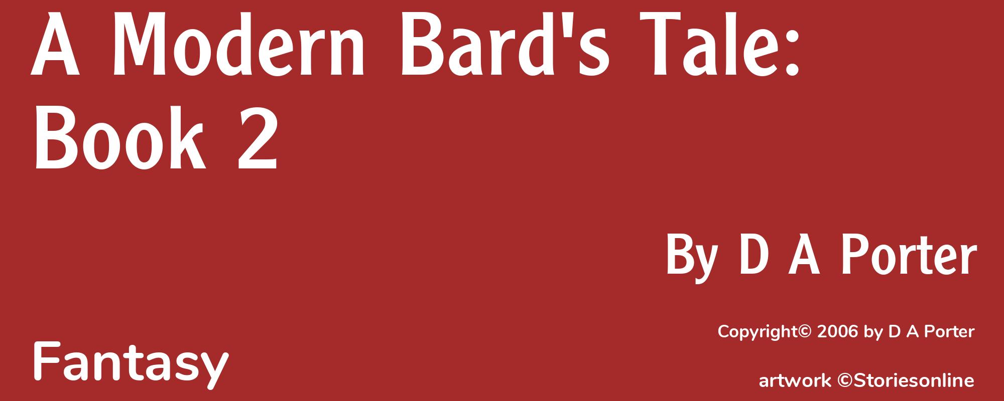 A Modern Bard's Tale: Book 2 - Cover