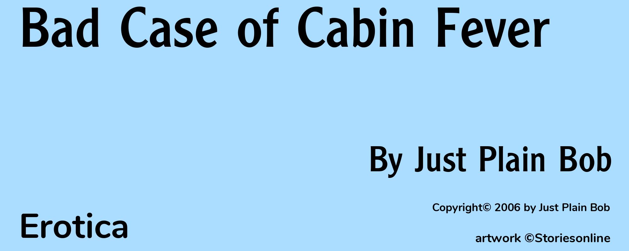 Bad Case of Cabin Fever - Cover