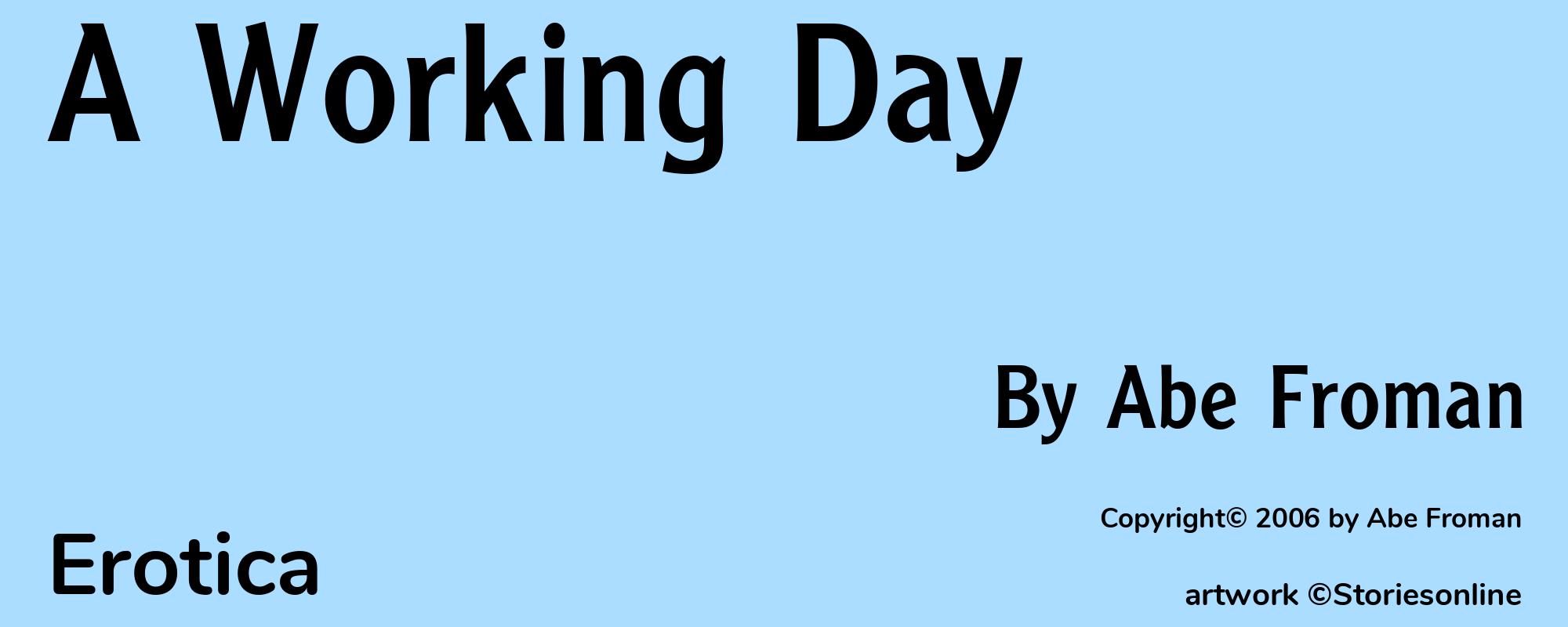 A Working Day - Cover