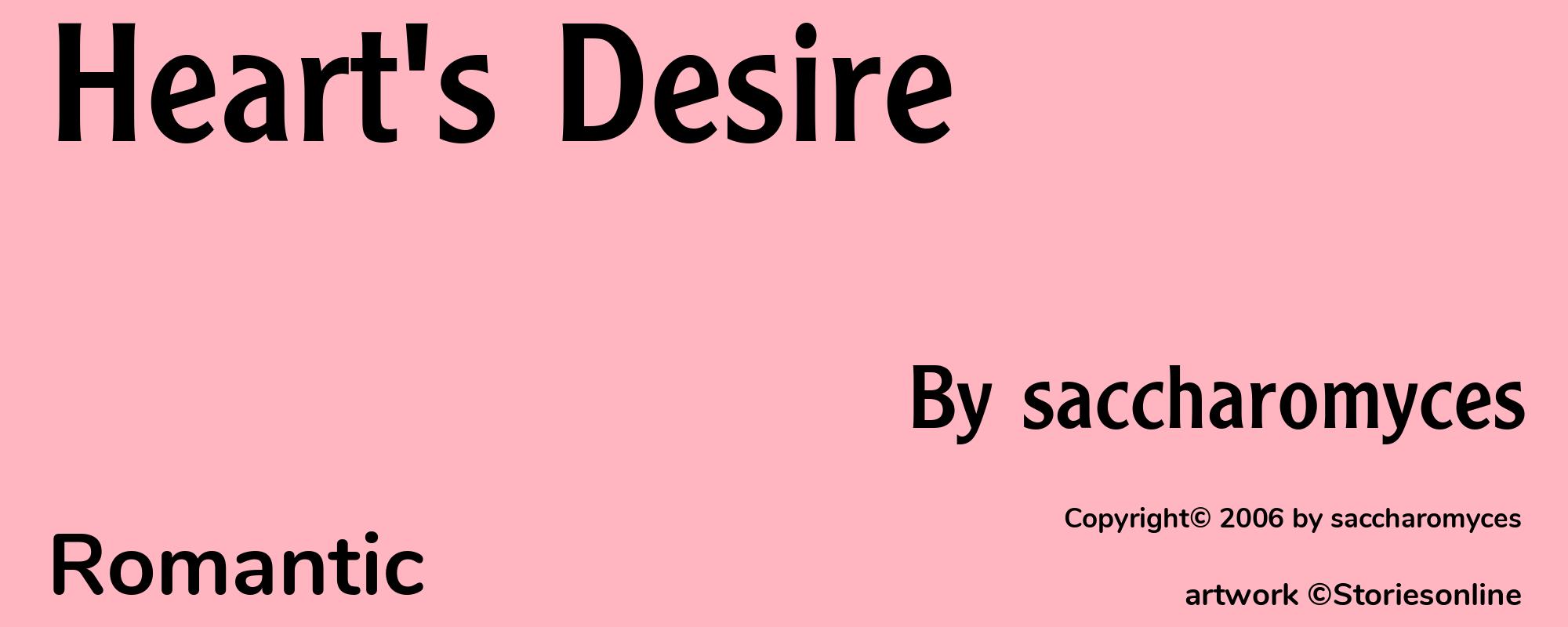 Heart's Desire - Cover
