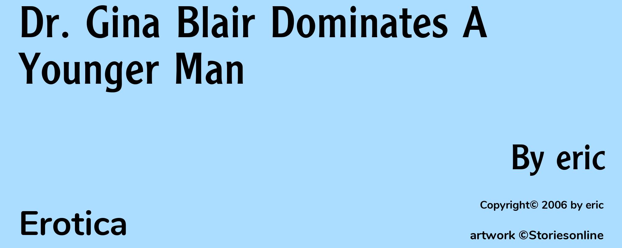 Dr. Gina Blair Dominates A Younger Man - Cover