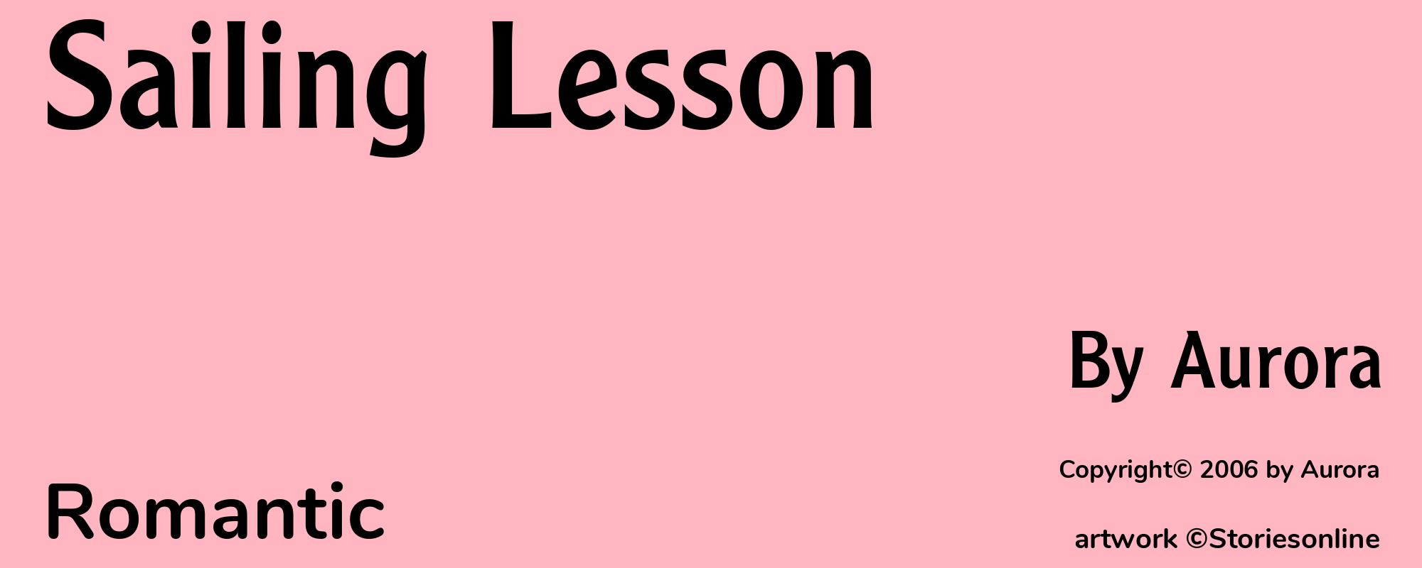Sailing Lesson - Cover