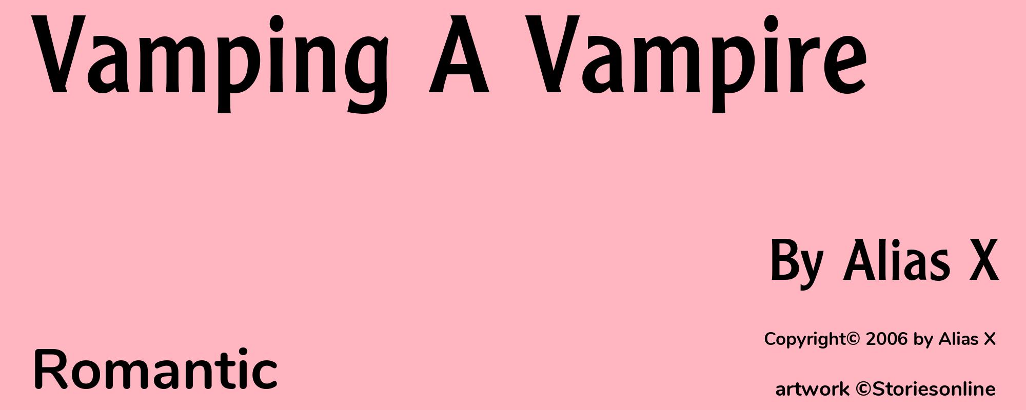 Vamping A Vampire - Cover