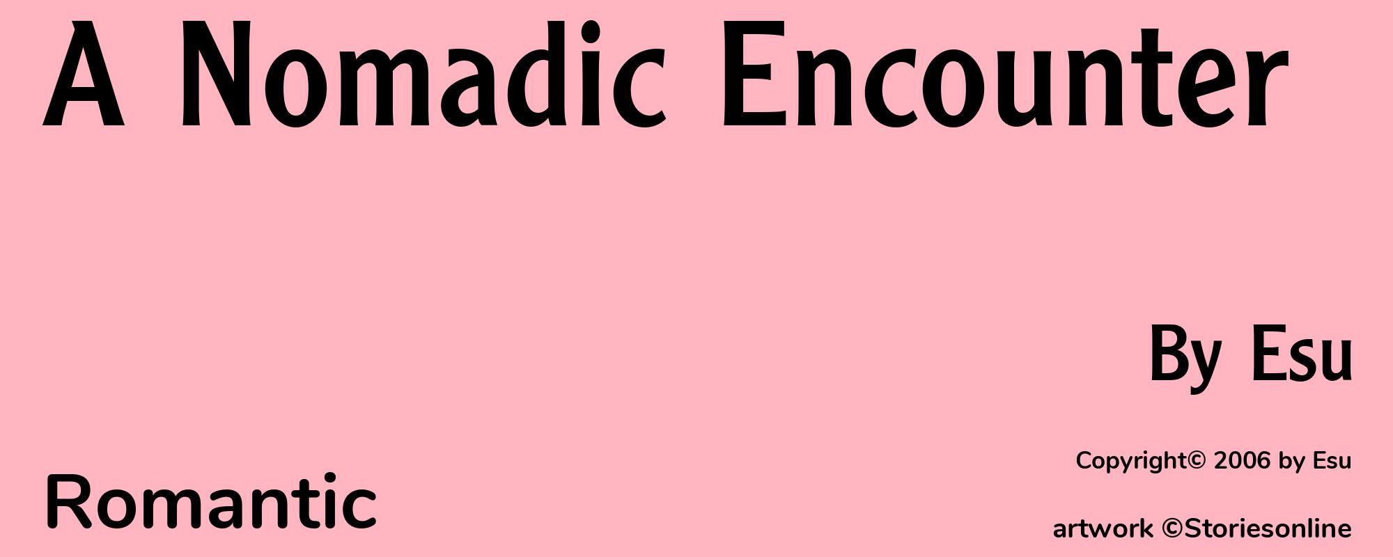 A Nomadic Encounter - Cover
