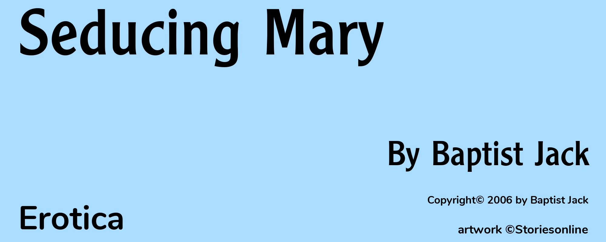 Seducing Mary - Cover