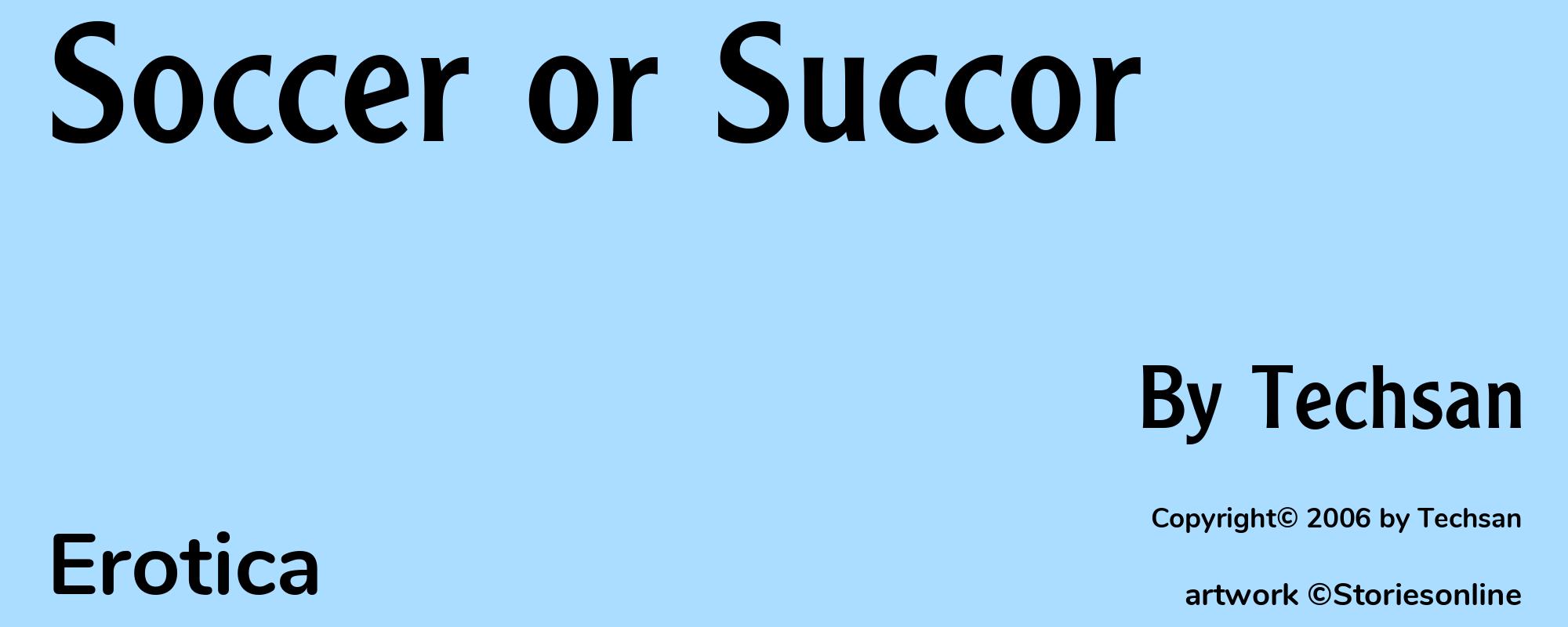 Soccer or Succor - Cover