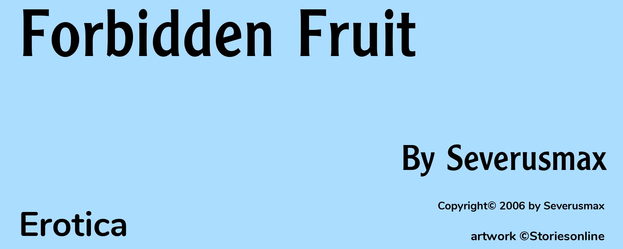 Forbidden Fruit - Cover