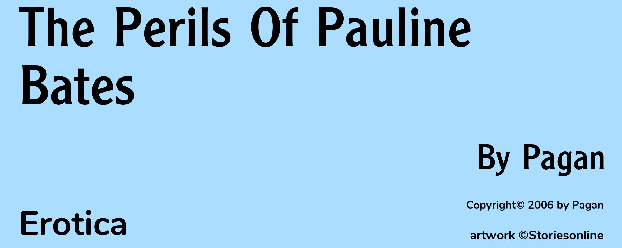 The Perils Of Pauline Bates - Cover