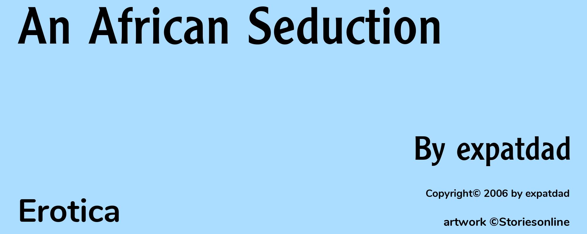 An African Seduction - Cover