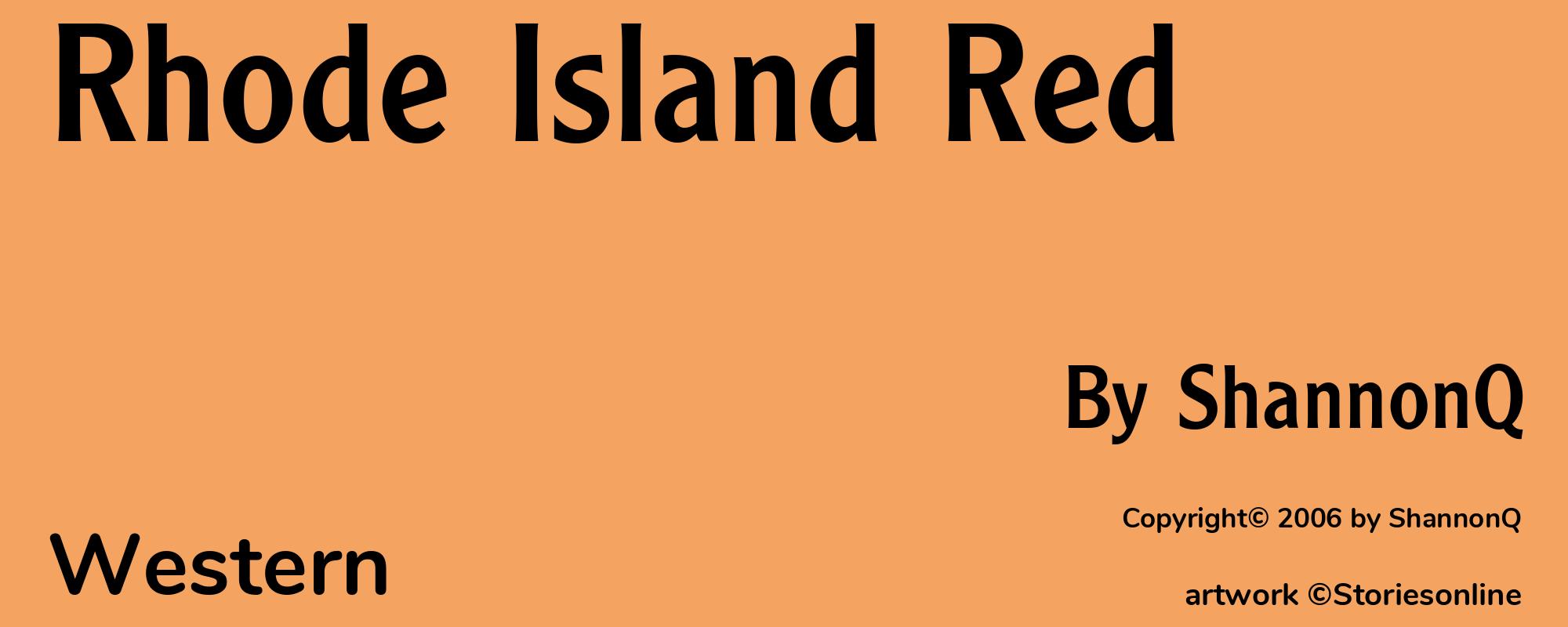 Rhode Island Red - Cover