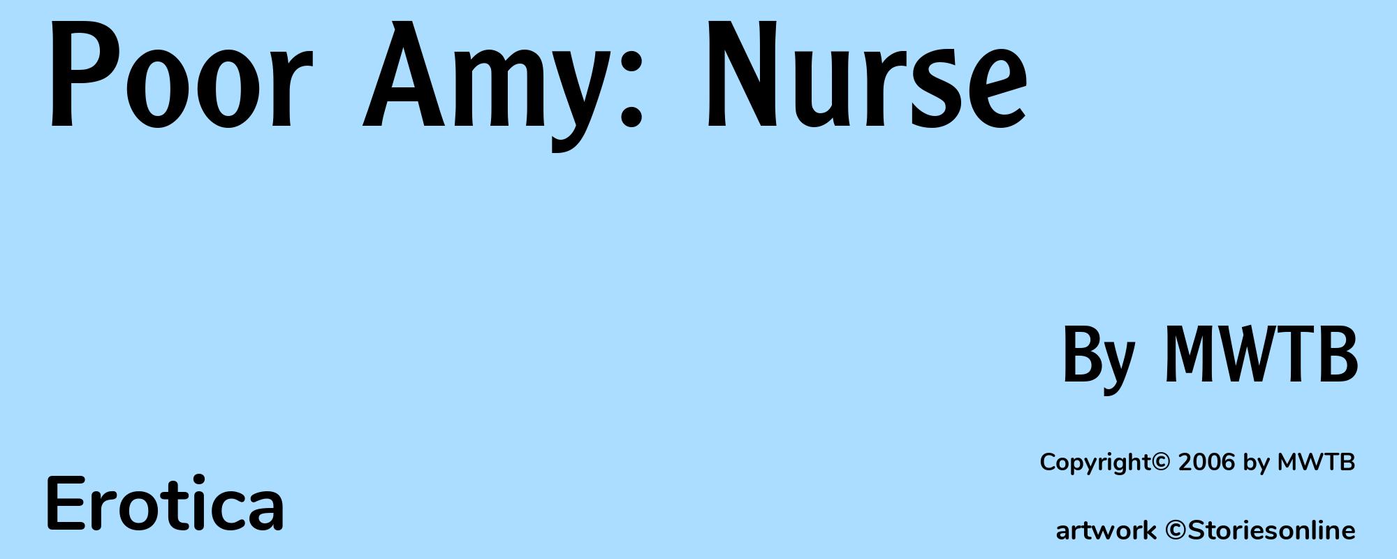 Poor Amy: Nurse - Cover