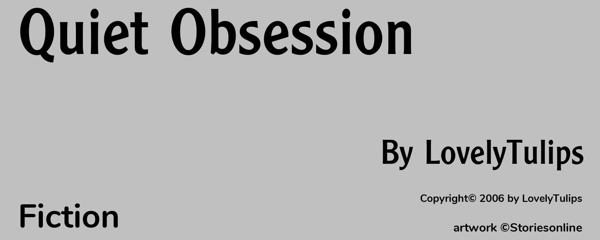 Quiet Obsession - Cover