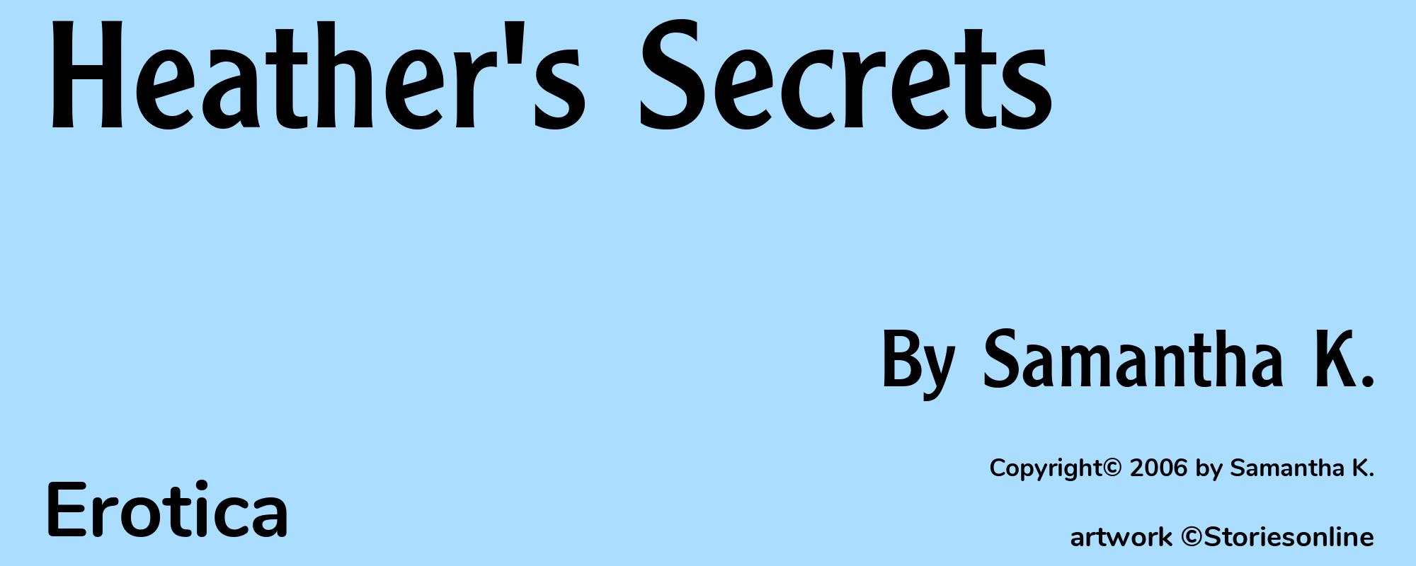 Heather's Secrets - Cover