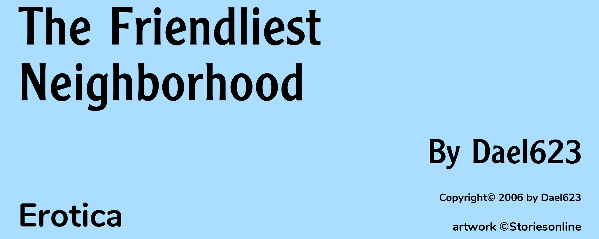 The Friendliest Neighborhood - Cover