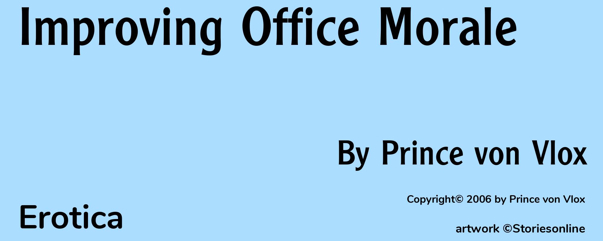 Improving Office Morale - Cover