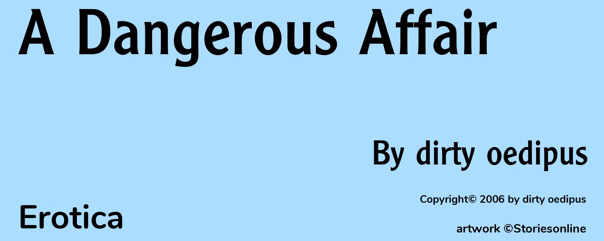 A Dangerous Affair - Cover