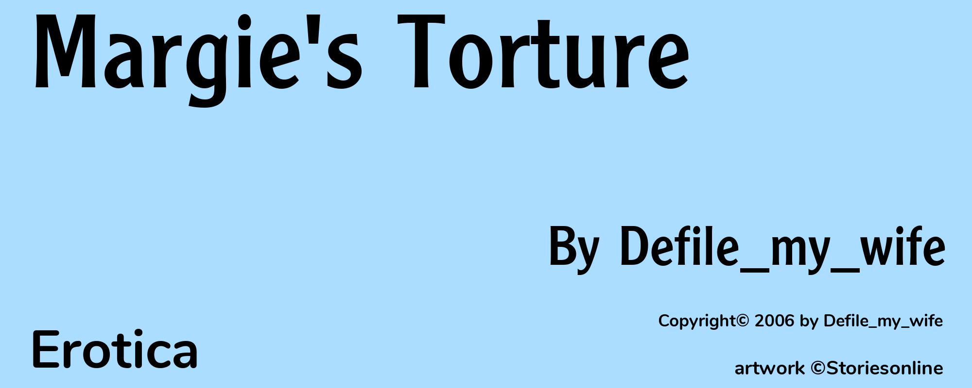 Margie's Torture - Cover