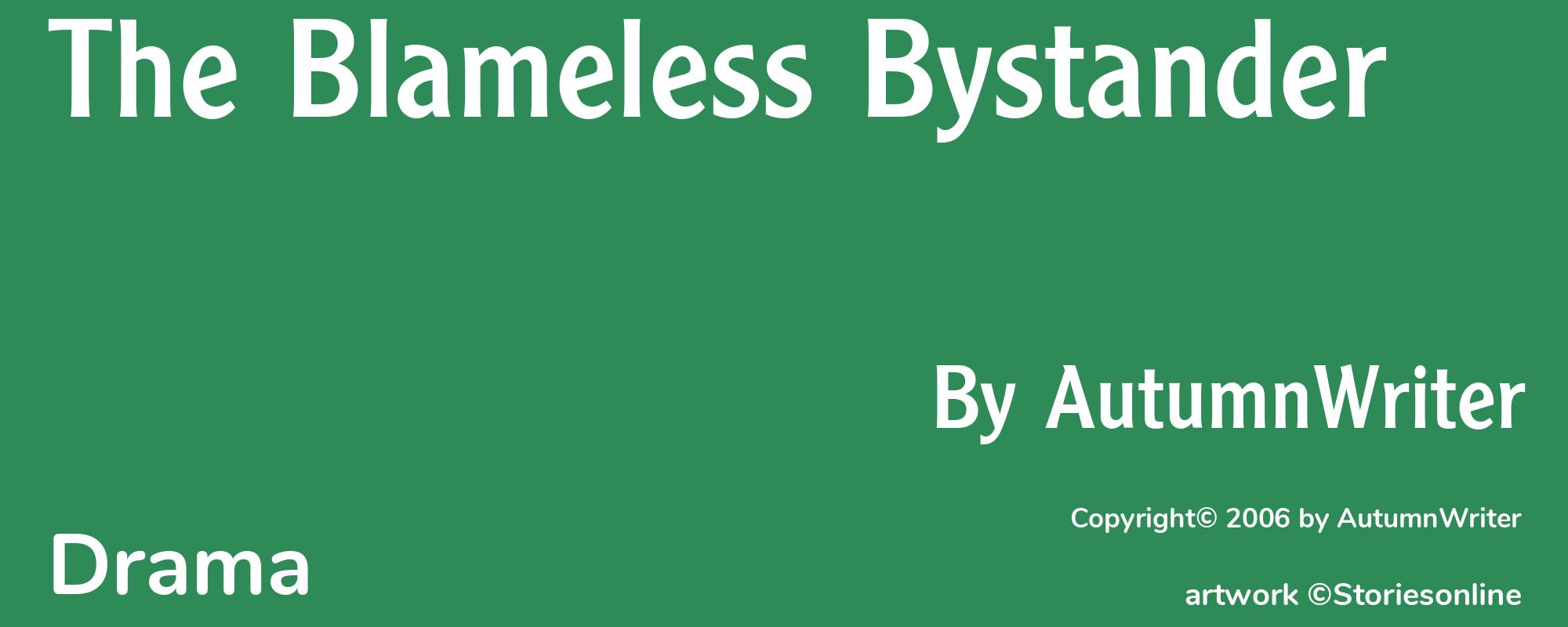 The Blameless Bystander - Cover