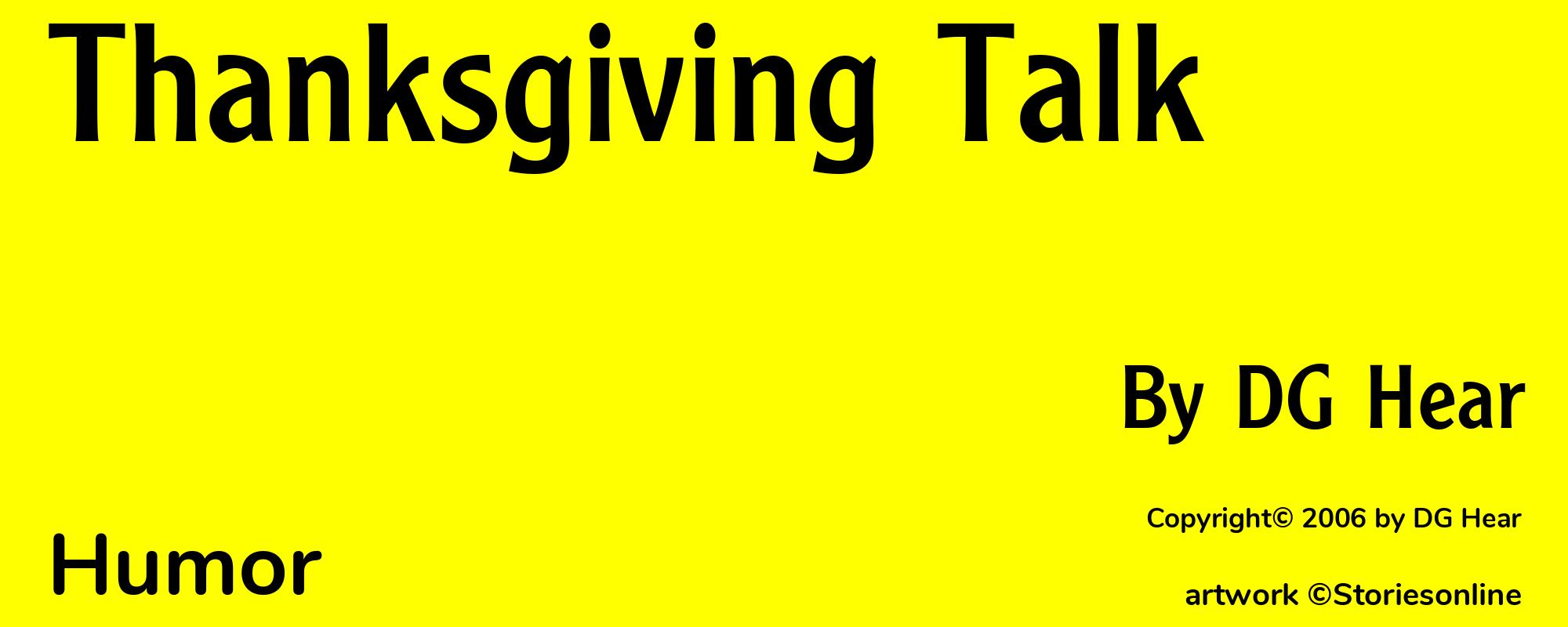 Thanksgiving Talk - Cover