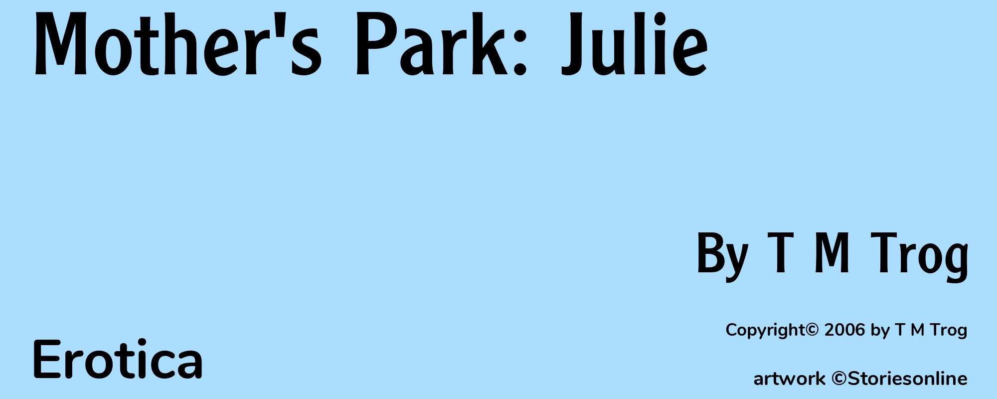 Mother's Park: Julie - Cover