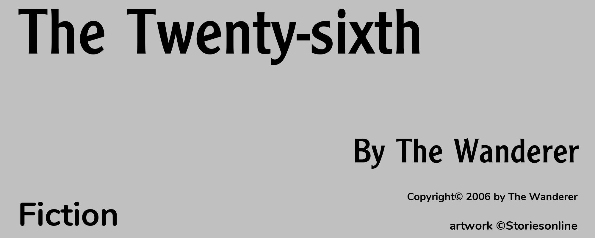 The Twenty-sixth - Cover