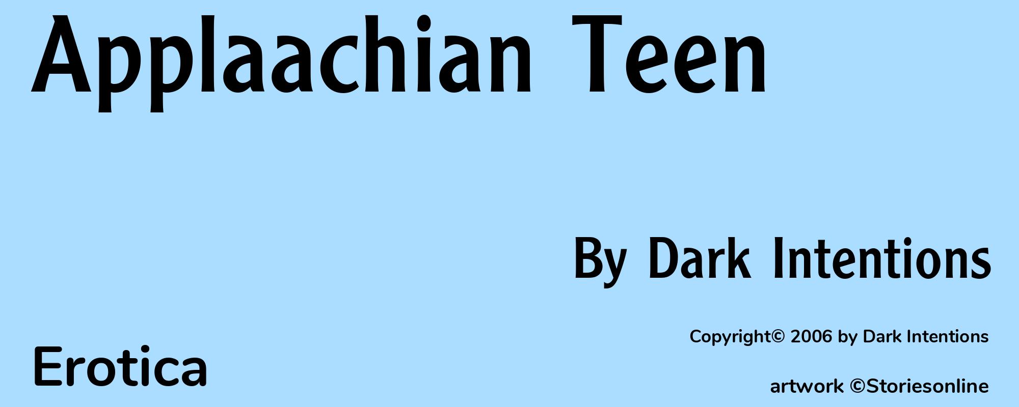Applaachian Teen - Cover