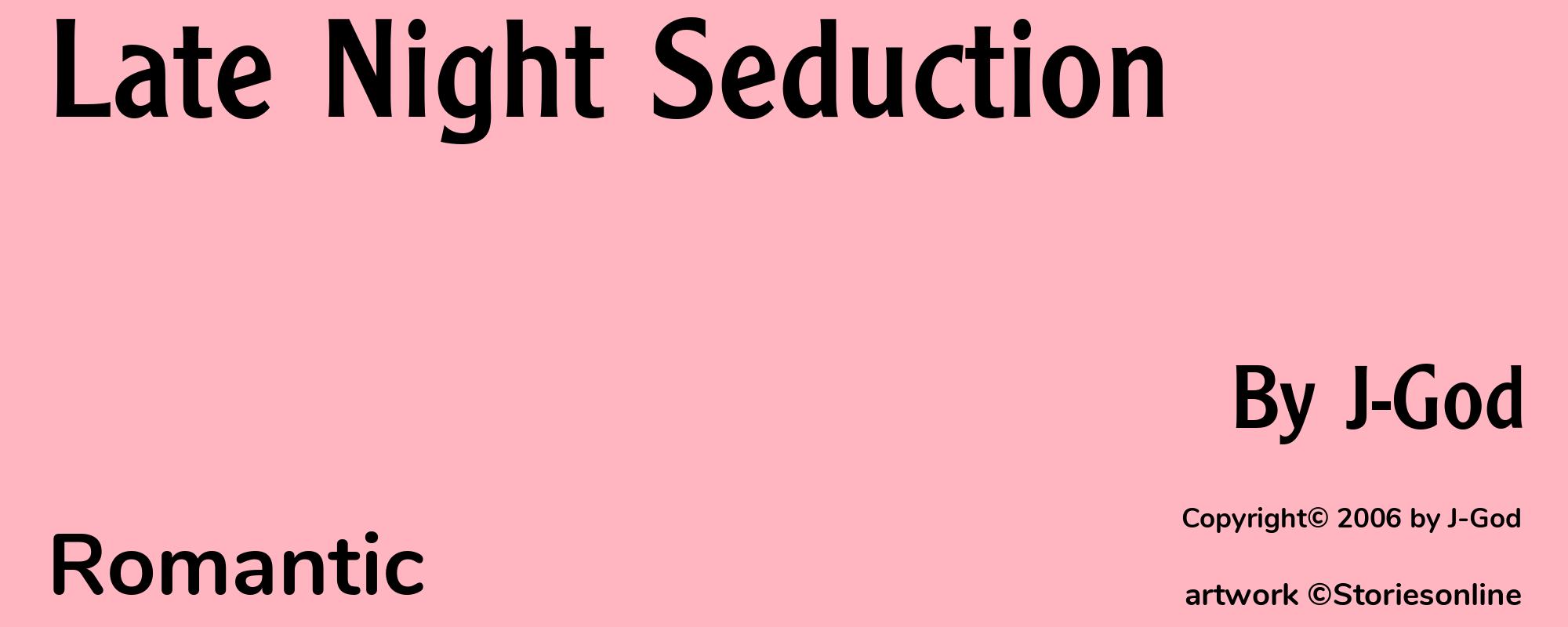Late Night Seduction - Cover