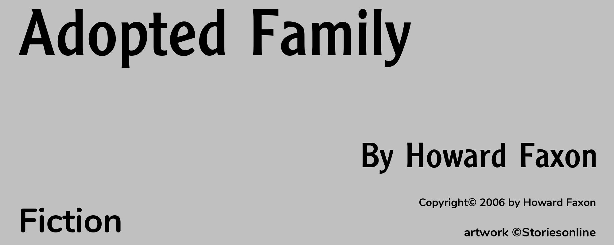 Adopted Family - Cover