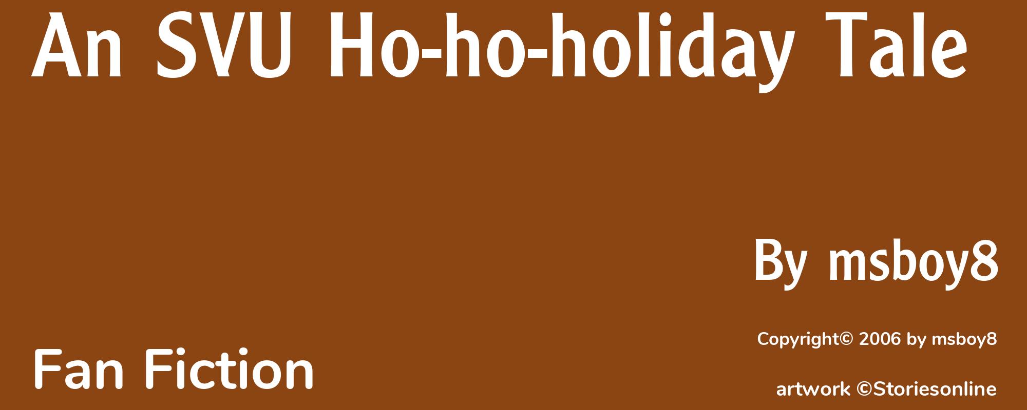 An SVU Ho-ho-holiday Tale - Cover