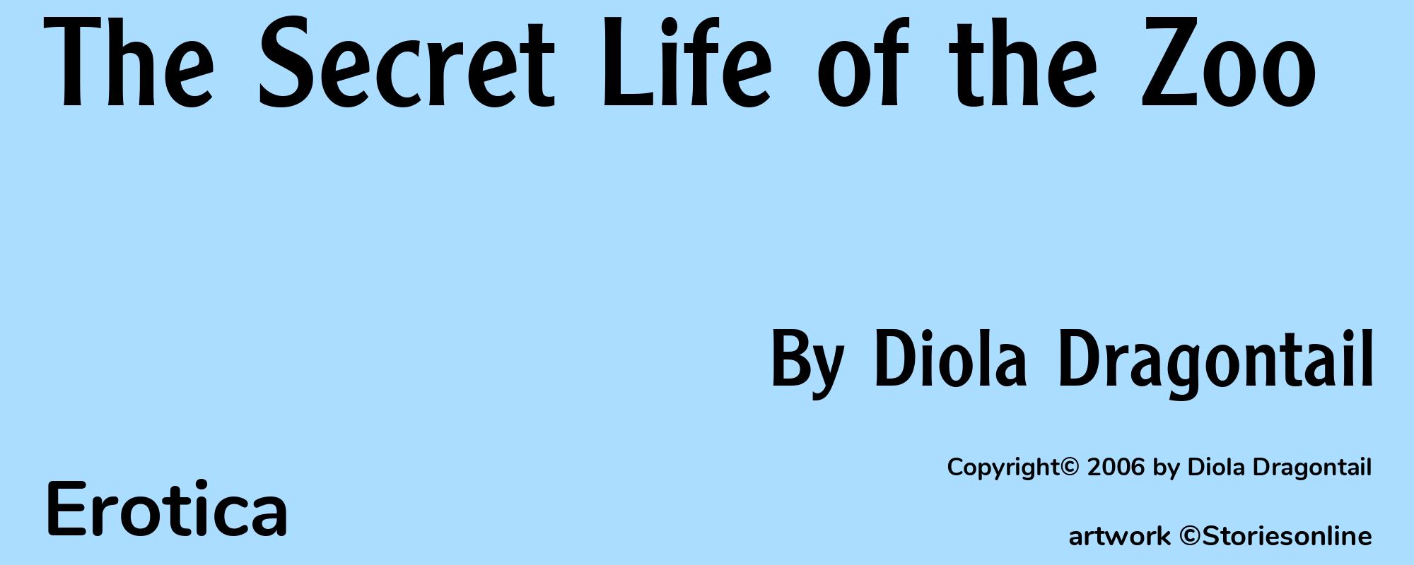 The Secret Life of the Zoo - Cover