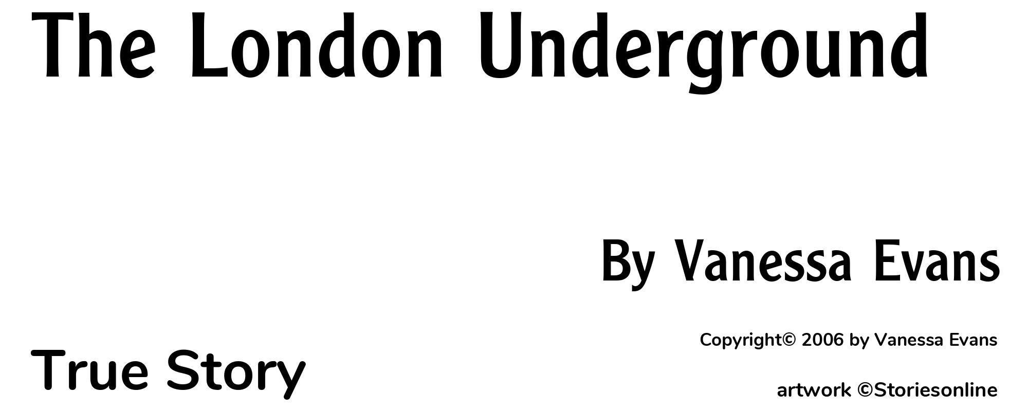 The London Underground - Cover