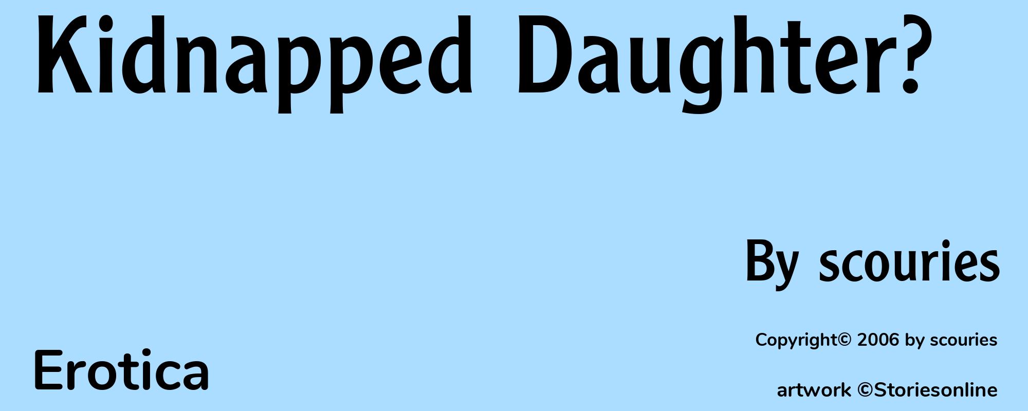Kidnapped Daughter? - Cover
