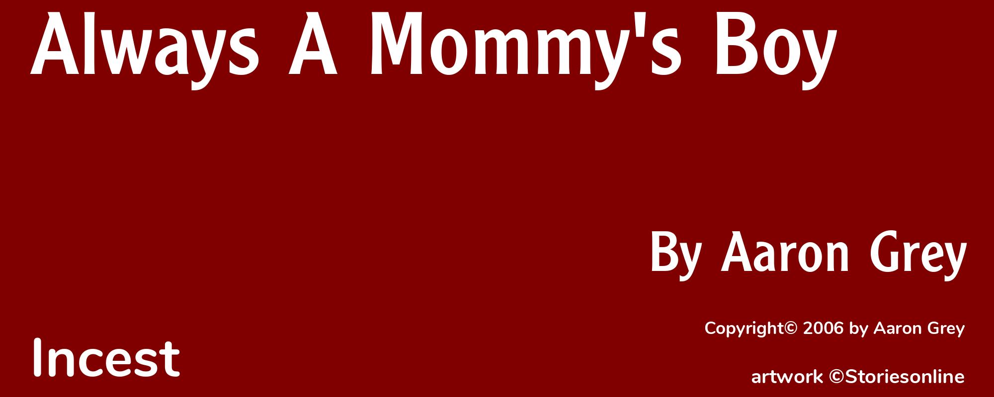Always A Mommy's Boy - Cover