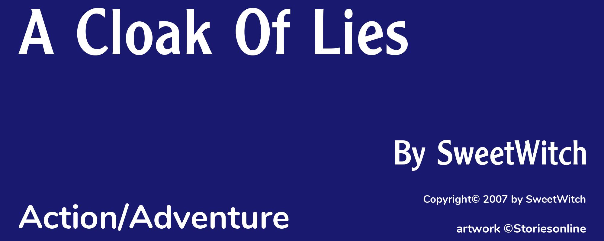 A Cloak Of Lies - Cover