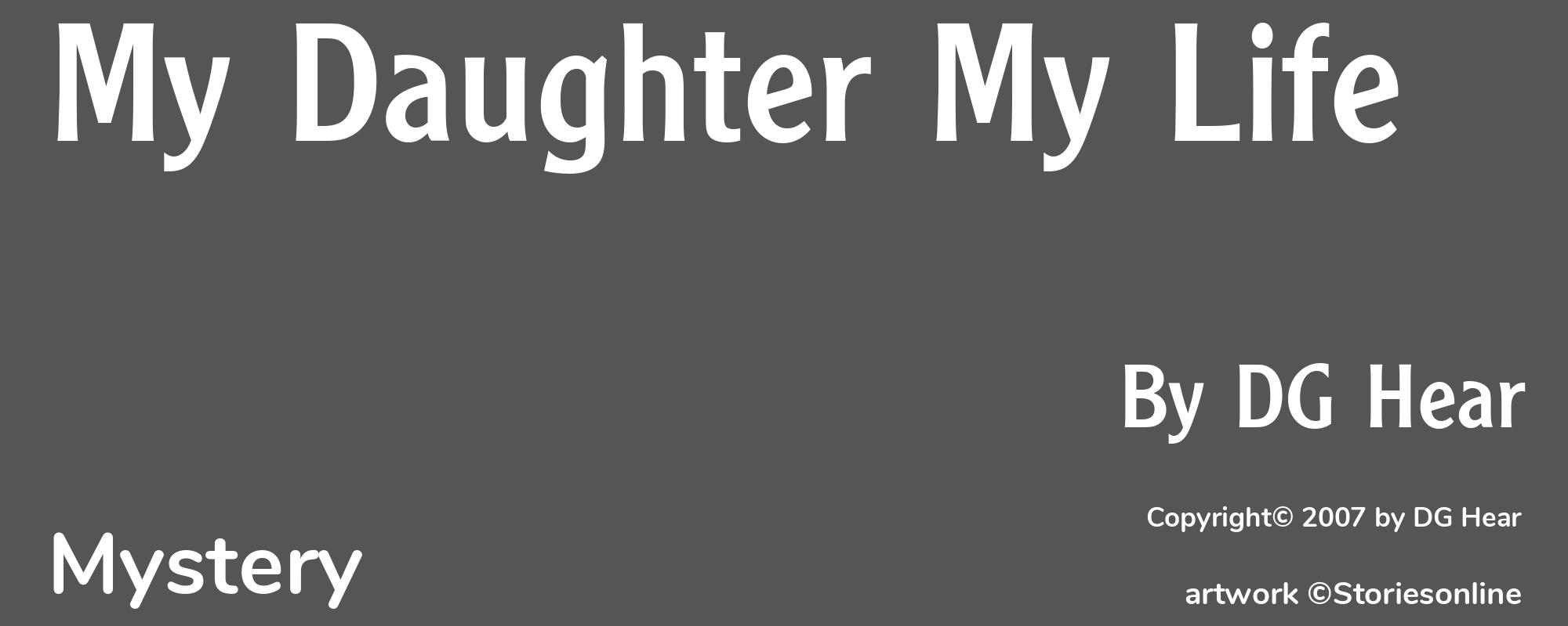 My Daughter My Life - Cover
